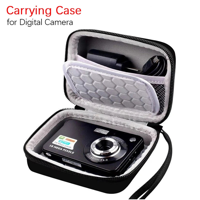 EVA Mini Camera Case Hard Shell Carrying Case Suitable for Sony Canon Fuji Samsung Ricoh Camera Case CCD Camera Storage Box
