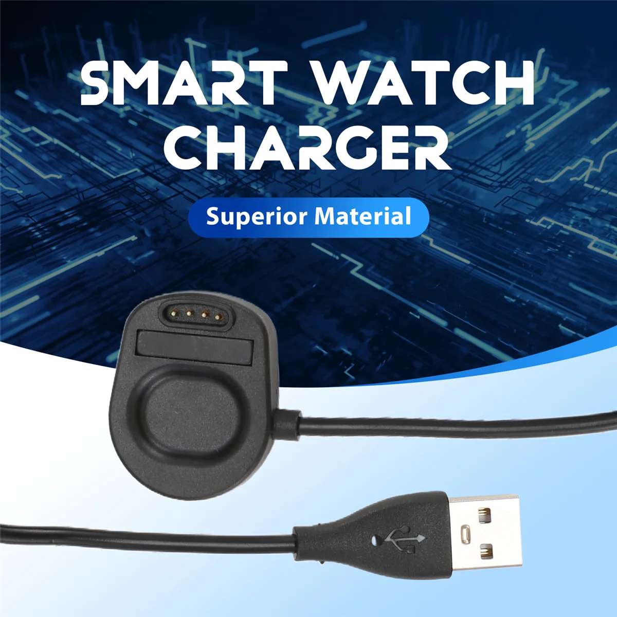 T35C Smart Watch Charger for 7 Magnetic USB Charging Cable 39.37Inch/100cm Smartwatch Charger Accessories