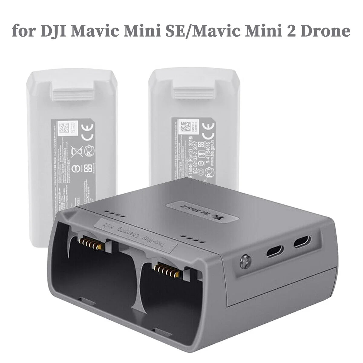 Newest Fast Smart Battery Charger with USB Port Battery Charger for DJI MINI 2/MINI Drone Battery Charging Hub