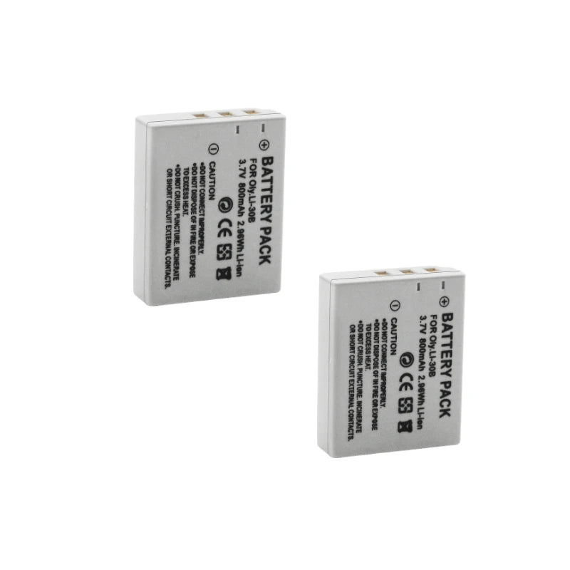 New Li-30B Li 30B 3.7V 800mAh Battery for Olympus Stylus Verve Digital, Digital S, Μ-Mini Digital, Μ-Mini Digital S Cameras