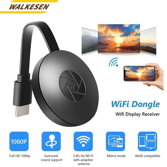 1080P G2 WiFi Dongle Wifi Display Receiver For Display HDMI Portable Miracast Dongle For TV Projector Android iOS Mirror Screen