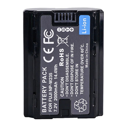 7.2V 2000MAH NP-W235 Camera Battery For Fujifilm XT5 XT4 GFX 100S/50SII XH2S XH2 Battery