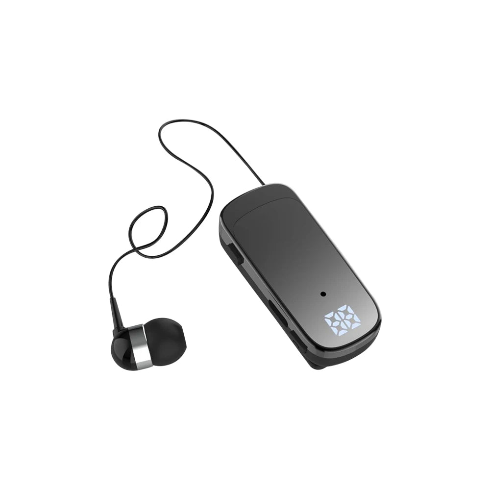 K65 Fashion Bluetooth Headset Business Retractable Lavalier Type Earphone Single Ear Hands Free with Wire Super Long Standby