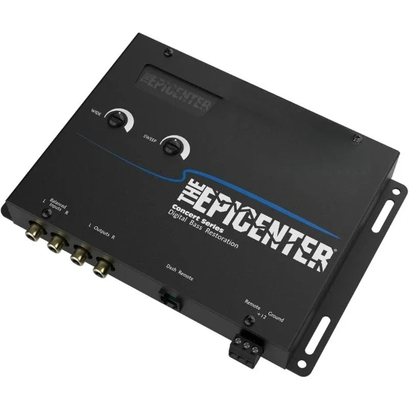 EPICENTER Digital Bass Restoration Control Processor, Car Audio Bass Booster Enhancer with Wired Remote Control (Black)