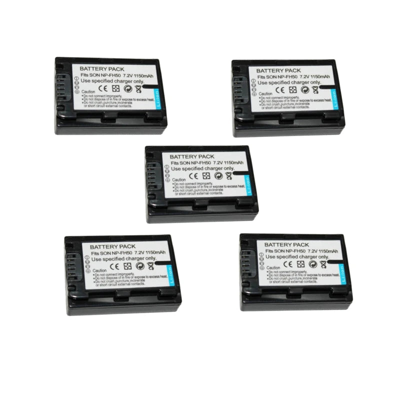 NP-FH50 NPFH50 7.2V 1150mAh Camera Battery for Sony NP-FH40 NP-FH30 A230 A330 A290 A380 A390 HDR-TG1E TG3 TG5 TG7 DSC-HX1