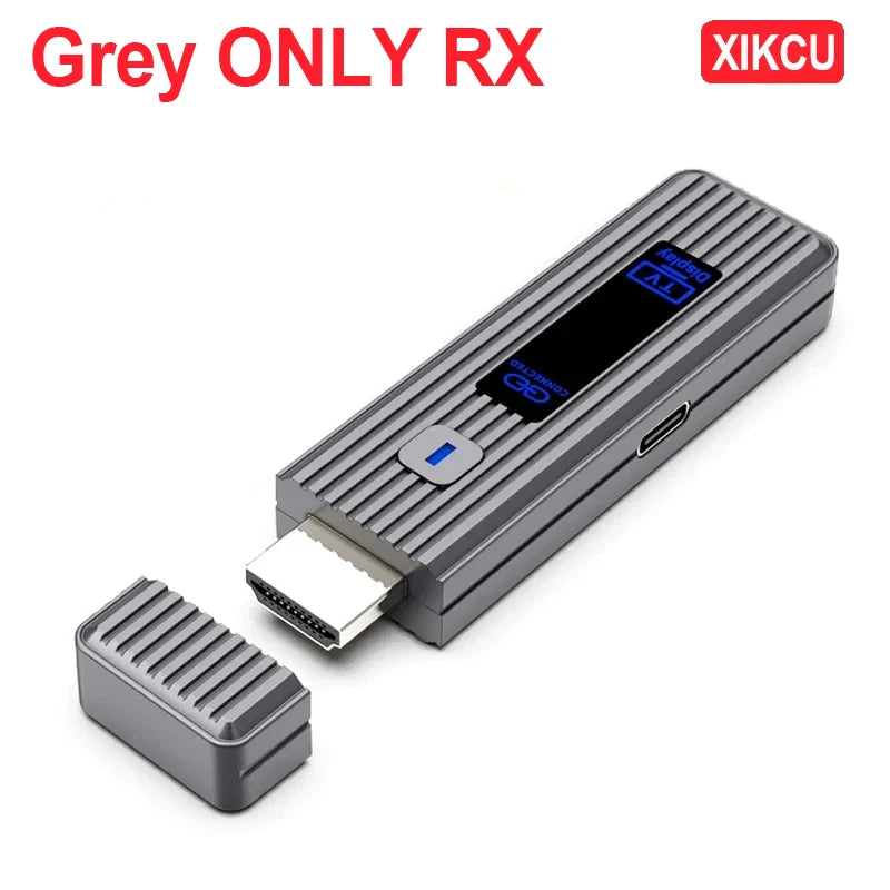 XIKCU Wireless HDMI-Compatible Video Transmitter and Receiver Extender TV Stick Dongle Adapter For Camera Laptop To Projector TV