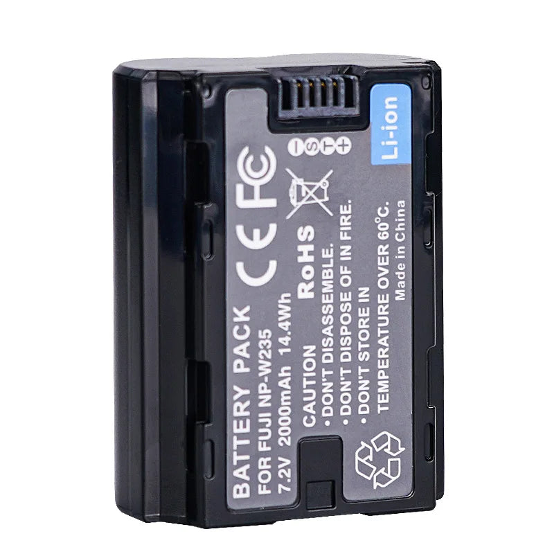 7.2V 2000MAH NP-W235 Camera Battery For Fujifilm XT5 XT4 GFX 100S/50SII XH2S XH2 Battery