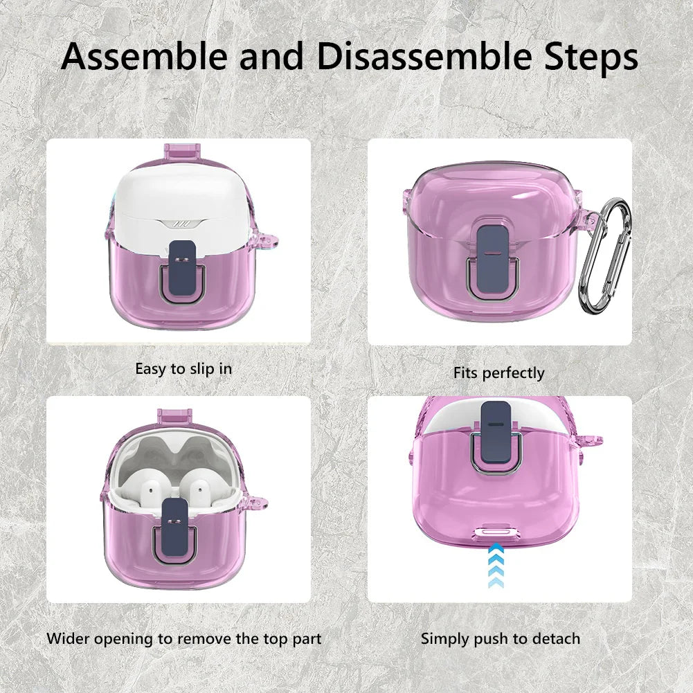 For JBL Tune Flex 2023 Wireless Earbuds Cover Bluetooth Earphone Washable Case Anti-drop Protective Sleeve Earphone Accessories