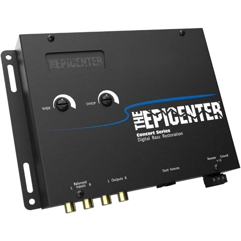 EPICENTER Digital Bass Restoration Control Processor, Car Audio Bass Booster Enhancer with Wired Remote Control (Black)