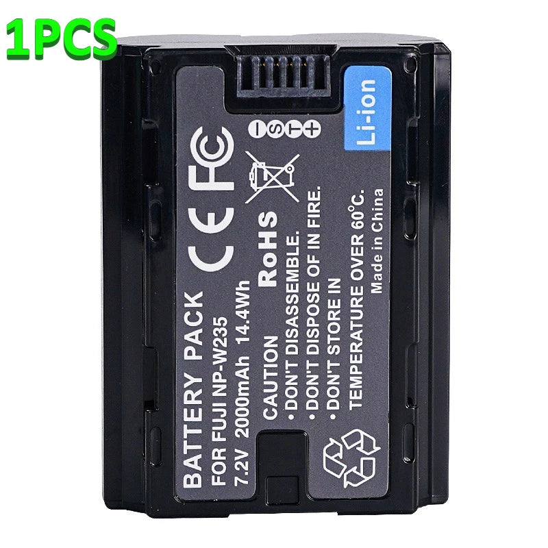 7.2V 2000MAH NP-W235 Camera Battery For Fujifilm XT5 XT4 GFX 100S/50SII XH2S XH2 Battery