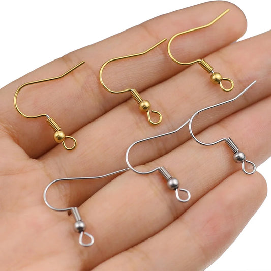 10-20Pcs 19x21mm Stainless Stee Earring Findings Earrings Clasps Hooks Fittings DIY Jewelry Crafts Making Hook Drop Earrings