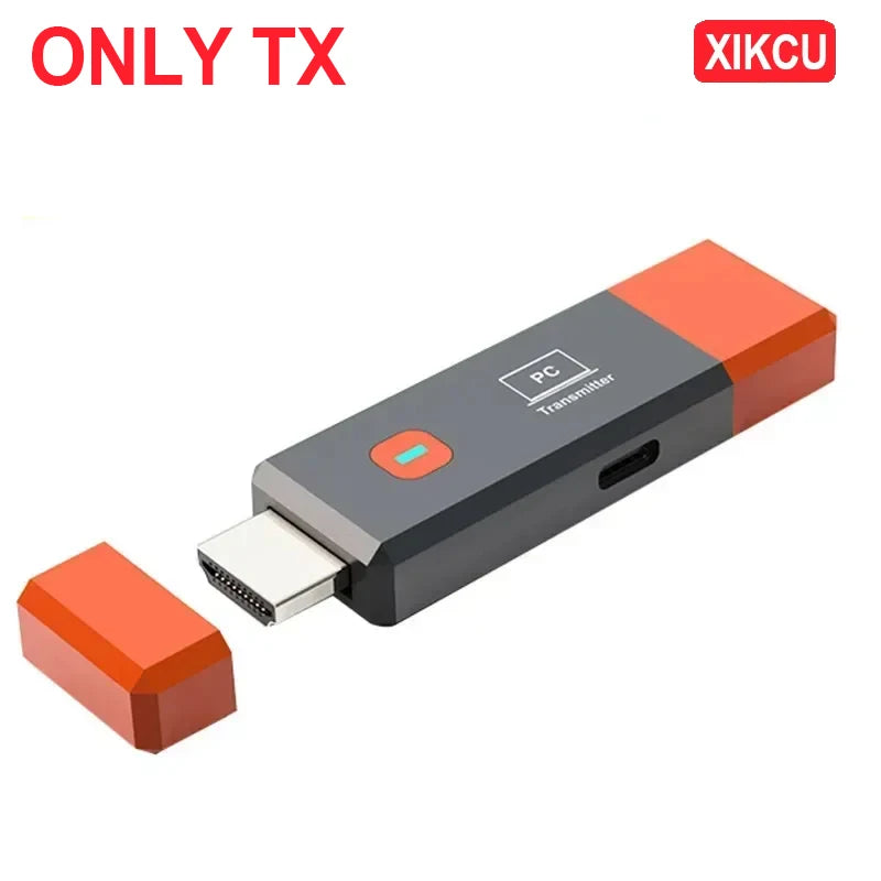 XIKCU Wireless HDMI-Compatible Video Transmitter and Receiver Extender TV Stick Dongle Adapter For Camera Laptop To Projector TV