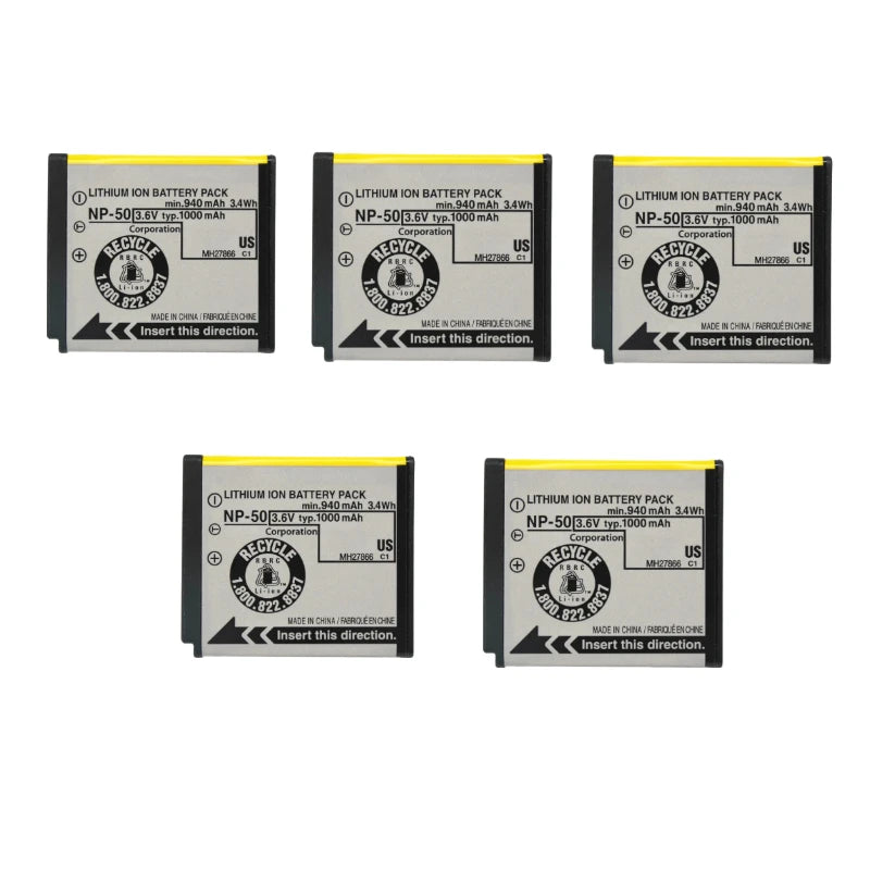 NP-50 Camera Battery For FUJIFILM FinePix F50FD F60FD F70EXR F75EXR F80EXR F85EXR F100FD F200EXR F300EXR F305EXR 3DW3 F605 F505
