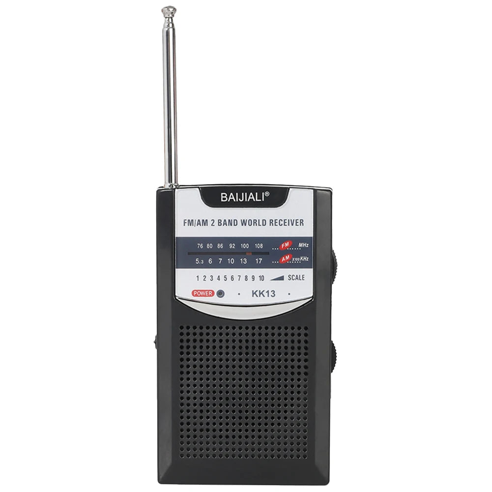 AM FM Battery Radio Pocket Radios Dual-channel Stereo Built-in Antenna Radio for Elderly Gifts Manual Channel Selection