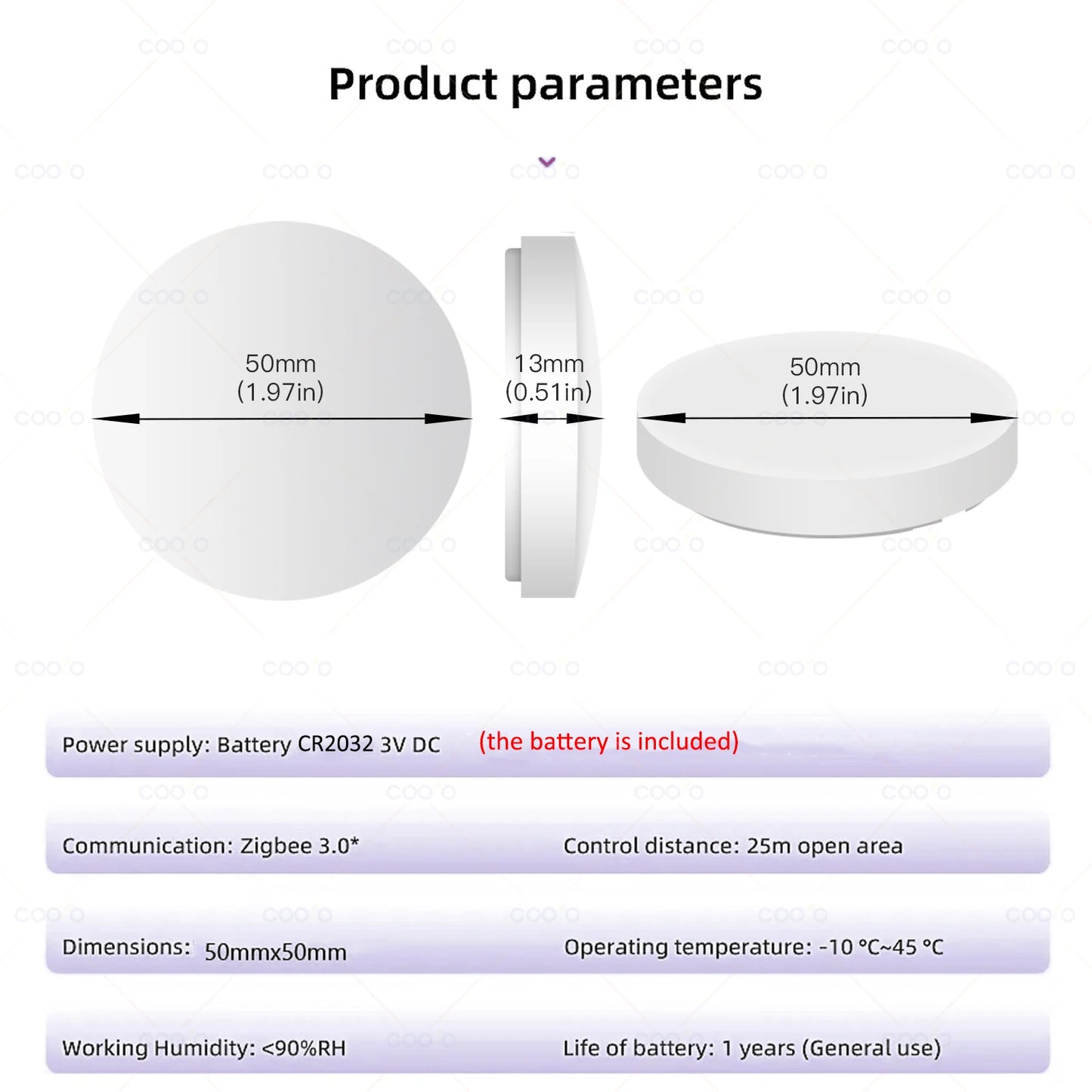 ZigBee Smart Push Button Wireless Switch Include Battery Ewelink App Remote Control Automation Scenario Switch work with Z2M