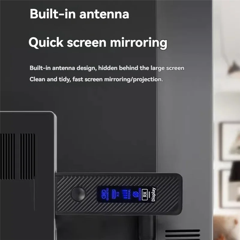 ABAC-Wireless -Compatible Transmitter And Receiver LED Display 1080P HD Extender 50M For PC Monitor Projector TV