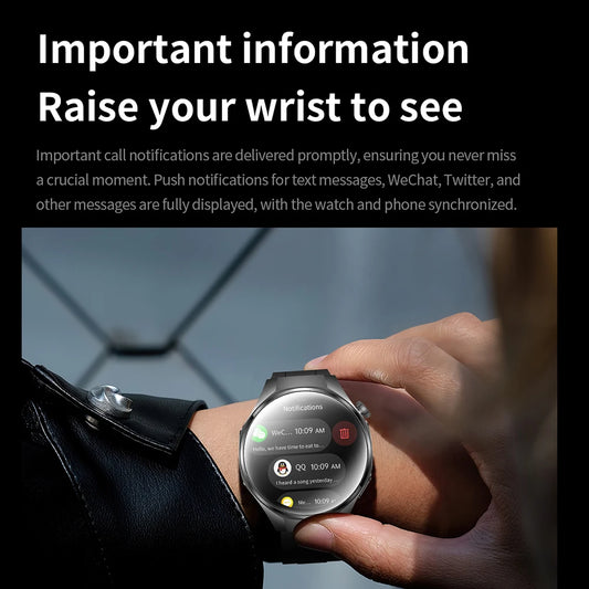 GEJIAN 2025 New Smart Watch 1.46-inch 360 * 360 HD Full Touch Screen Voice Assistant BT Call Heart Rate Monitoring Smartwatch