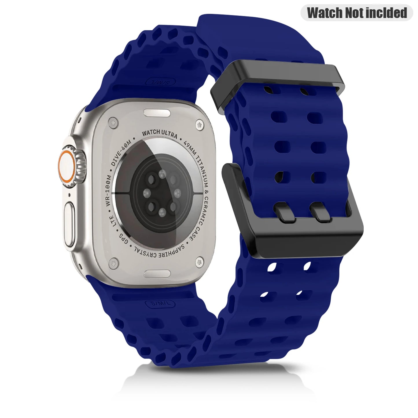 Sports Silicone Watch Strap For Apple Watch Ultra 2 49mm 46mm 45mm 44mm Watchband For iWatch Series 10 9 8 7 se Band Bracelet 