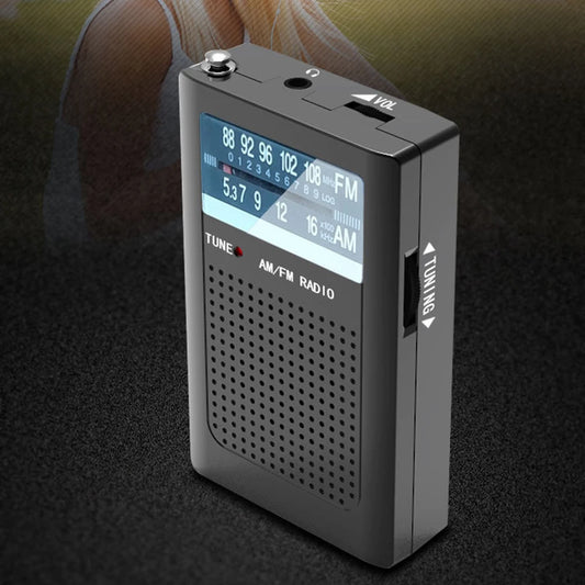 AM FM Battery Radio Pocket Radios Dual-channel Stereo Built-in Antenna Radio for Elderly Gifts Manual Channel Selection