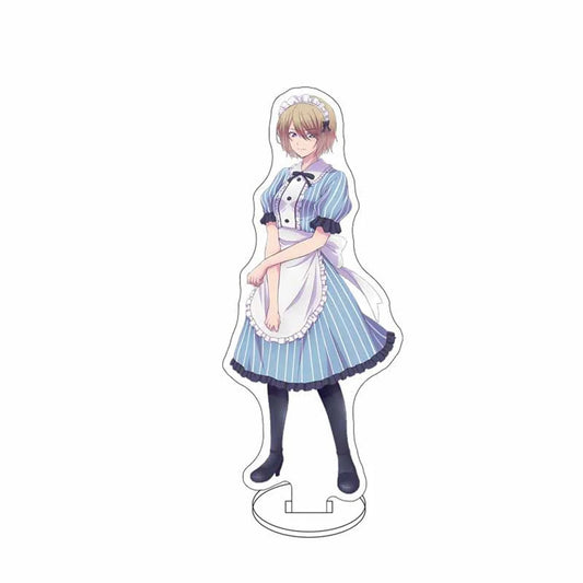 15CM Anime Megami no Cafe Terrace Acrylic Keychain Model Cosplay Charm Characters Ornament Accessories Goods Collection Gifts