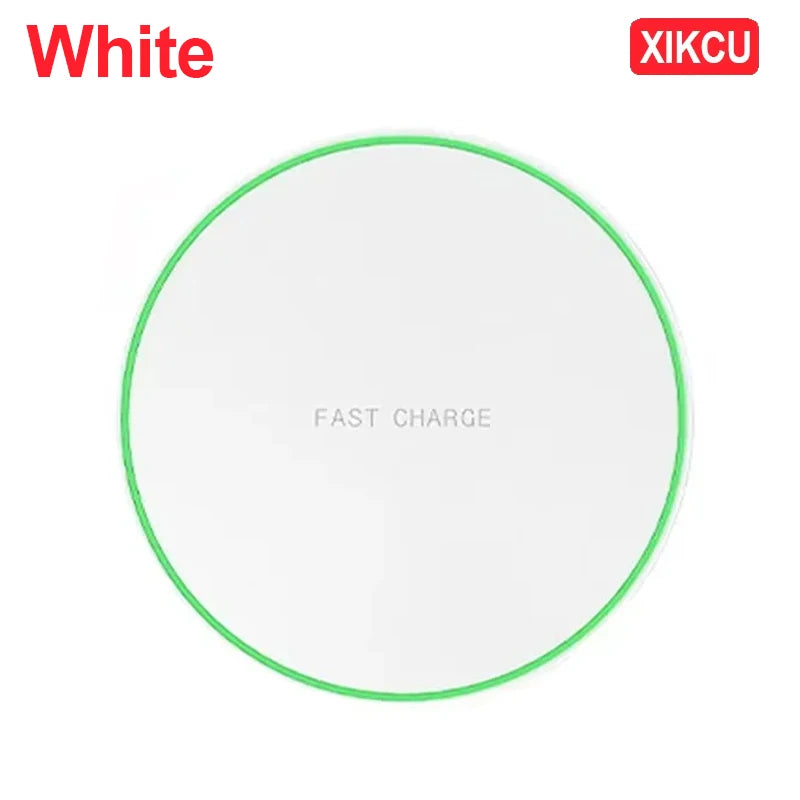 XIKCU Lightweight Desktop Wireless Charger Pad For iPhone 16 15 14 13 12 Pro Max Samsung Xiaomi Cell Phone Fast Charging Station