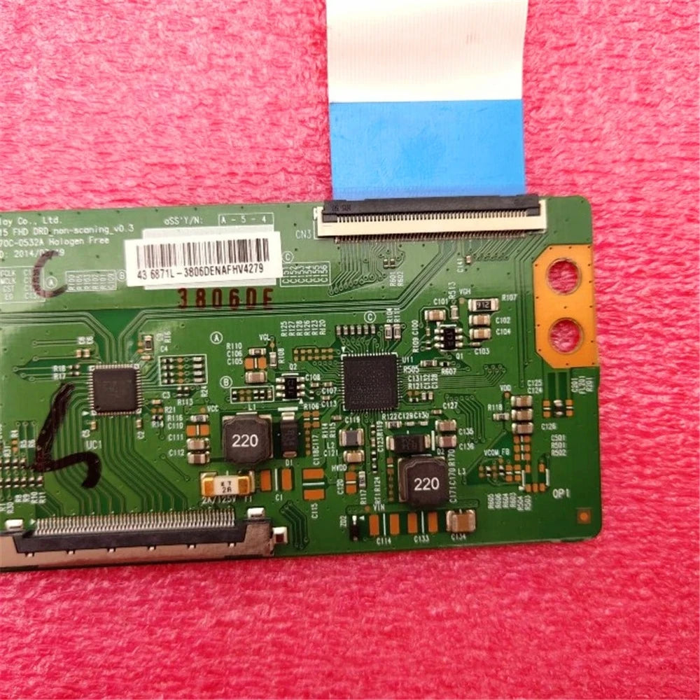 Good test original for  T-con board for 43inch  V15 FHD DRD E8844194V-0 logic board 6870C-0532A