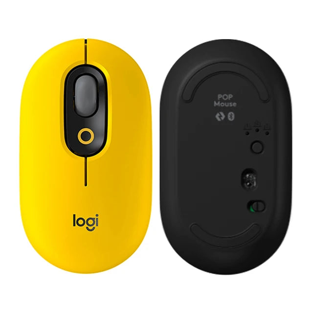 Hot Sale Logitech POP Bluetooth Mouse High Precision Optical Tracking 10m Wireless Range Ergonomic Design for Office/Home/Laptop
