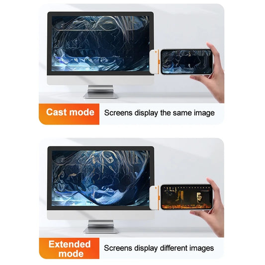 50M Type C Compatible Wireless Video Transmitter Receiver Extender Adapter TV Stick Dongle for Laptop PC Phone TV Monitor