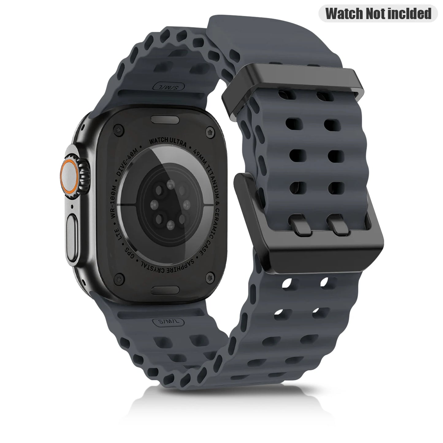 Sports Silicone Watch Strap For Apple Watch Ultra 2 49mm 46mm 45mm 44mm Watchband For iWatch Series 10 9 8 7 se Band Bracelet 