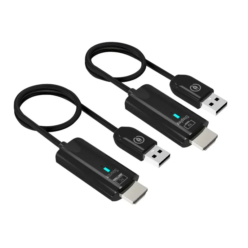 30M HDMI-Compatible Wireless Video Transmitter and Receiver Extender Display Adapter Cable Screen Mirror for Camera PC To TV