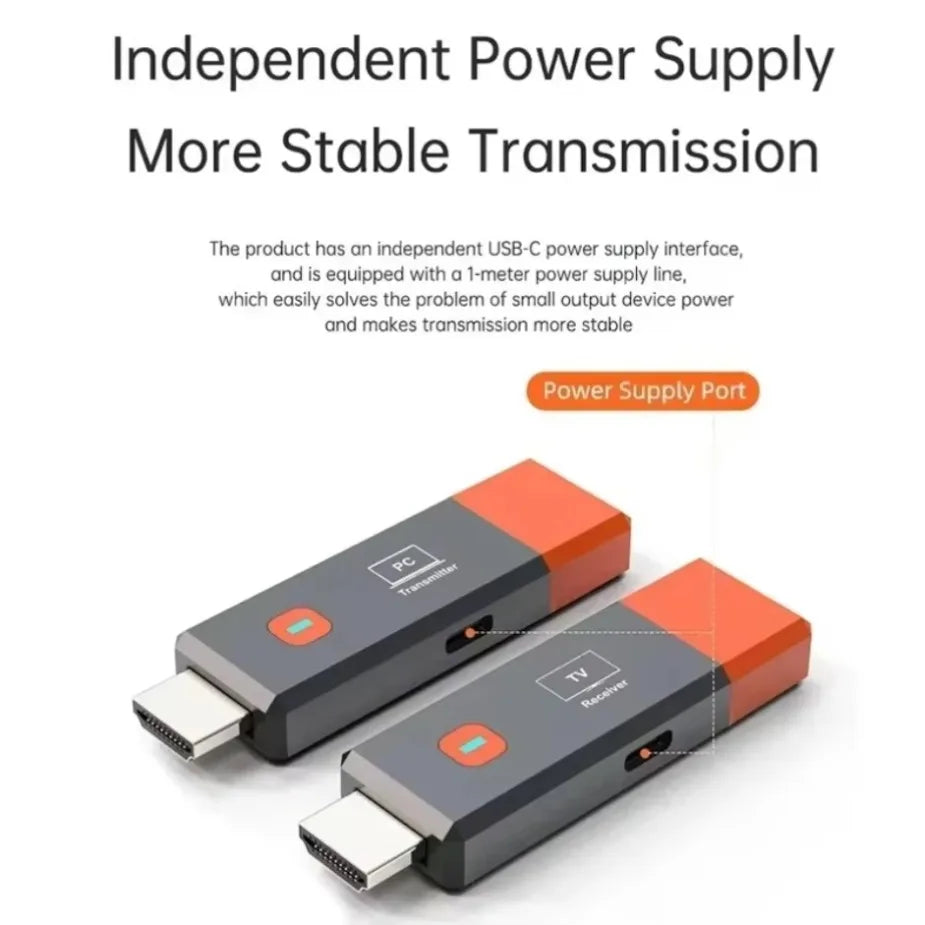 HDMI Wireless Transmitter And Receiver 1080P 50M HDMI Wireless Video TV Stick Display Extender For Camera Laptop PC to TV