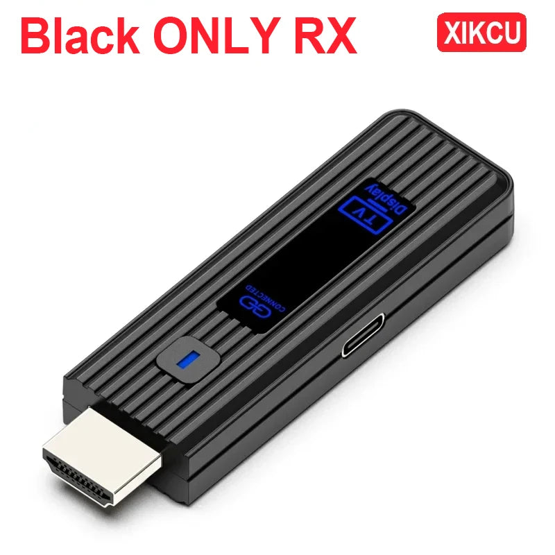 XIKCU Wireless HDMI-Compatible Video Transmitter and Receiver Extender TV Stick Dongle Adapter For Camera Laptop To Projector TV
