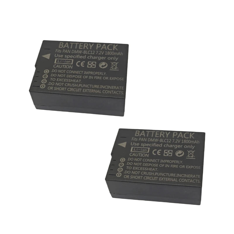 DMW-BLC12 BLC12E Camera Battery for Panasonic DMC-GH2S FZ3 G95 G85 G80 G5 G6 G7 GX8 FZ200 FZ300 FZ2500 FZ1000 GH2S  DMC-FZ300