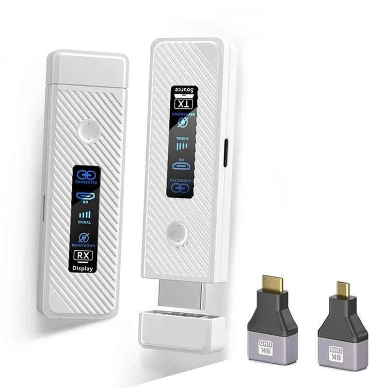 ABAC-Wireless -Compatible Transmitter And Receiver LED Display 1080P HD Extender 50M For PC Monitor Projector TV