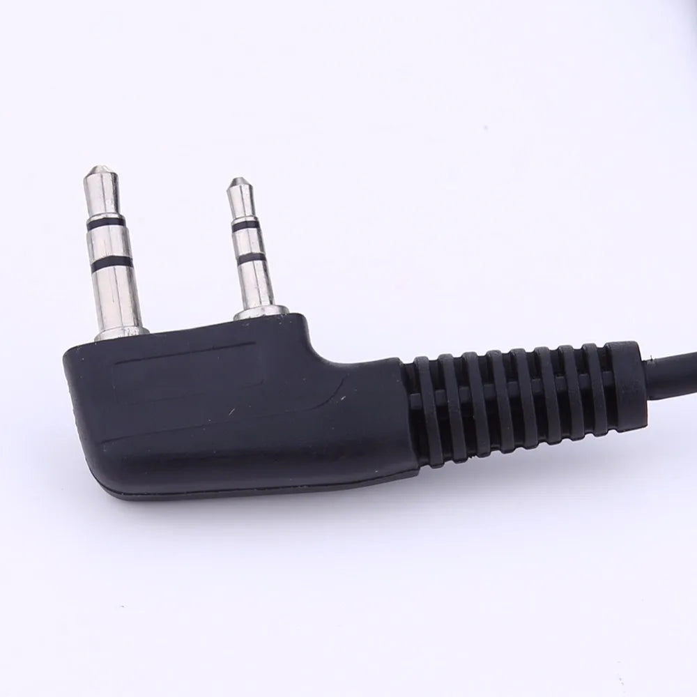 1-3PCS 2 PIN Earpiece Headset PTT MIC 1m Ear Hook Walkie Talkie Earbud Interphone Earphone Earpiece for BAOFENG UV5R/KENWOOD/HYT