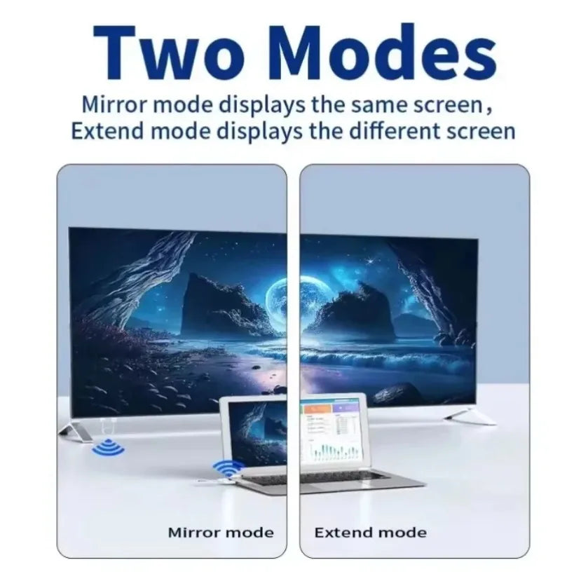 30M HDMI-Compatible Wireless Video Transmitter and Receiver Extender Display Adapter Cable Screen Mirror for Camera PC To TV