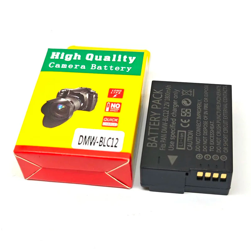 DMW-BLC12 BLC12E Camera Battery for Panasonic DMC-GH2S FZ3 G95 G85 G80 G5 G6 G7 GX8 FZ200 FZ300 FZ2500 FZ1000 GH2S  DMC-FZ300