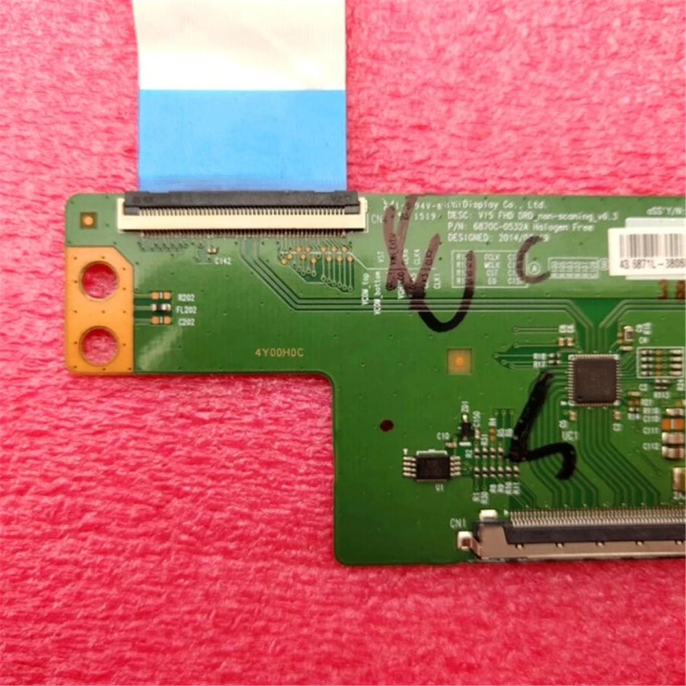 Good test original for  T-con board for 43inch  V15 FHD DRD E8844194V-0 logic board 6870C-0532A