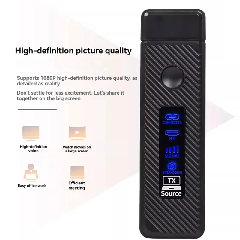 ABAC-Wireless -Compatible Transmitter And Receiver LED Display 1080P HD Extender 50M For PC Monitor Projector TV