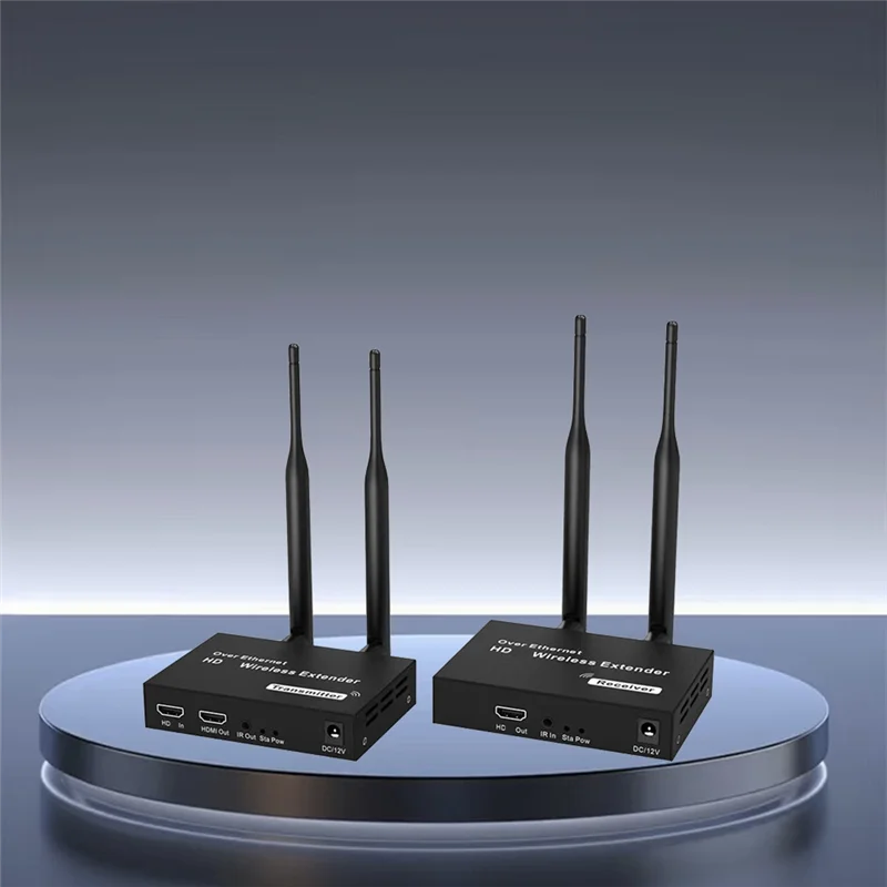 DIGIT-For Laptop TV Monitor Compatible 200M 1080P Wireless Extender HD Transmission Projector Video Extension