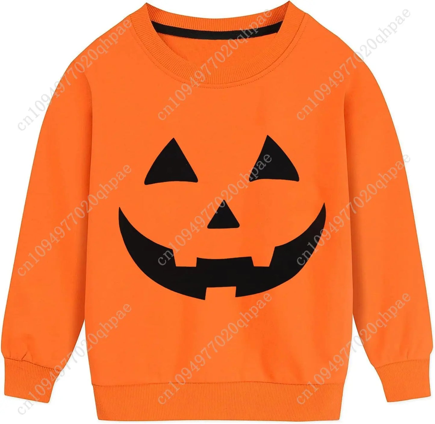 Boys Girls Halloween Sweatshirt Toddler Pumpkin Face Long Sleeve Shirt Kids Skeleton Top Clothes 2-7T