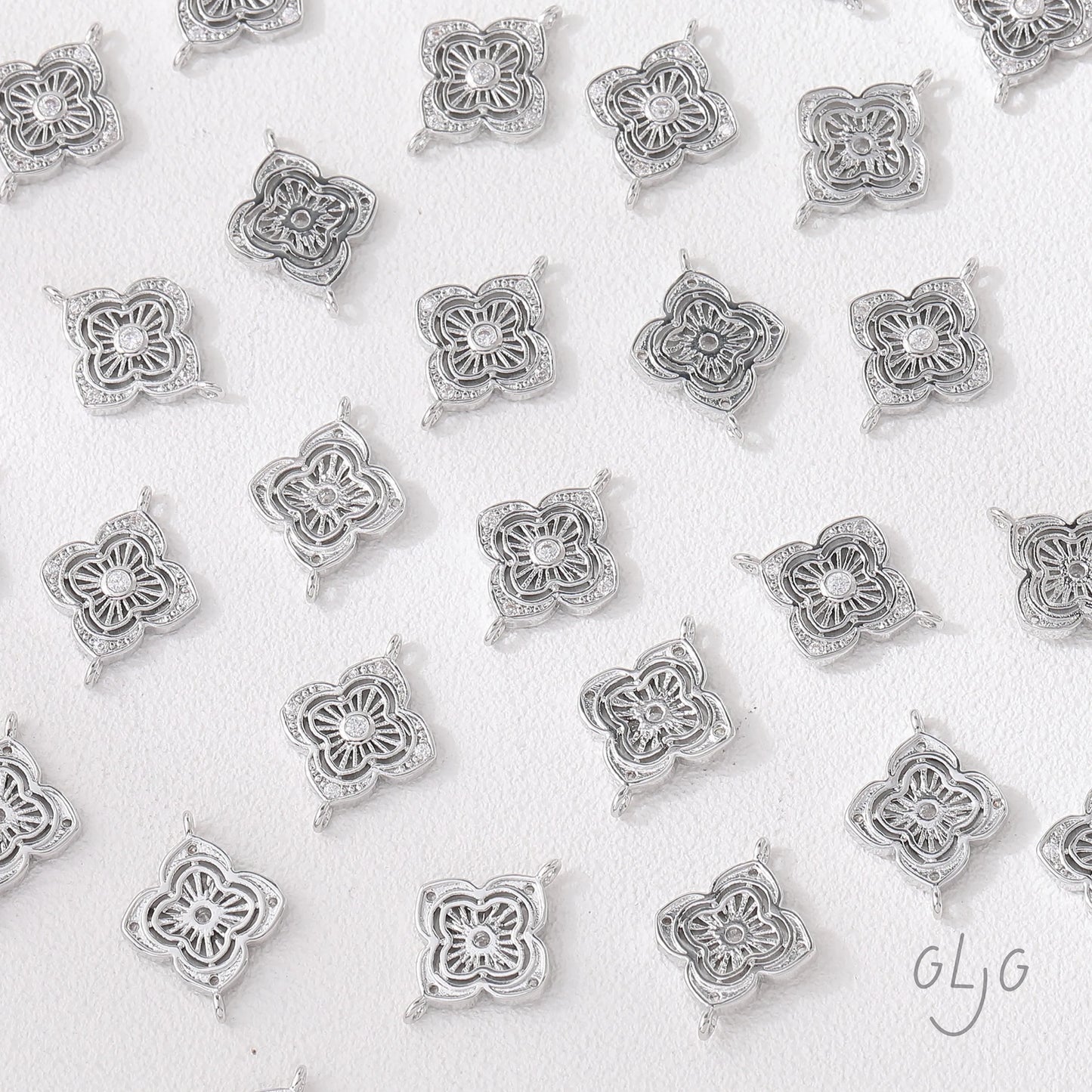 6PCS Bracelet Necklace Making for Jewelry Findings Components DIY Handmade  14K Gold Plated Brass Accessories