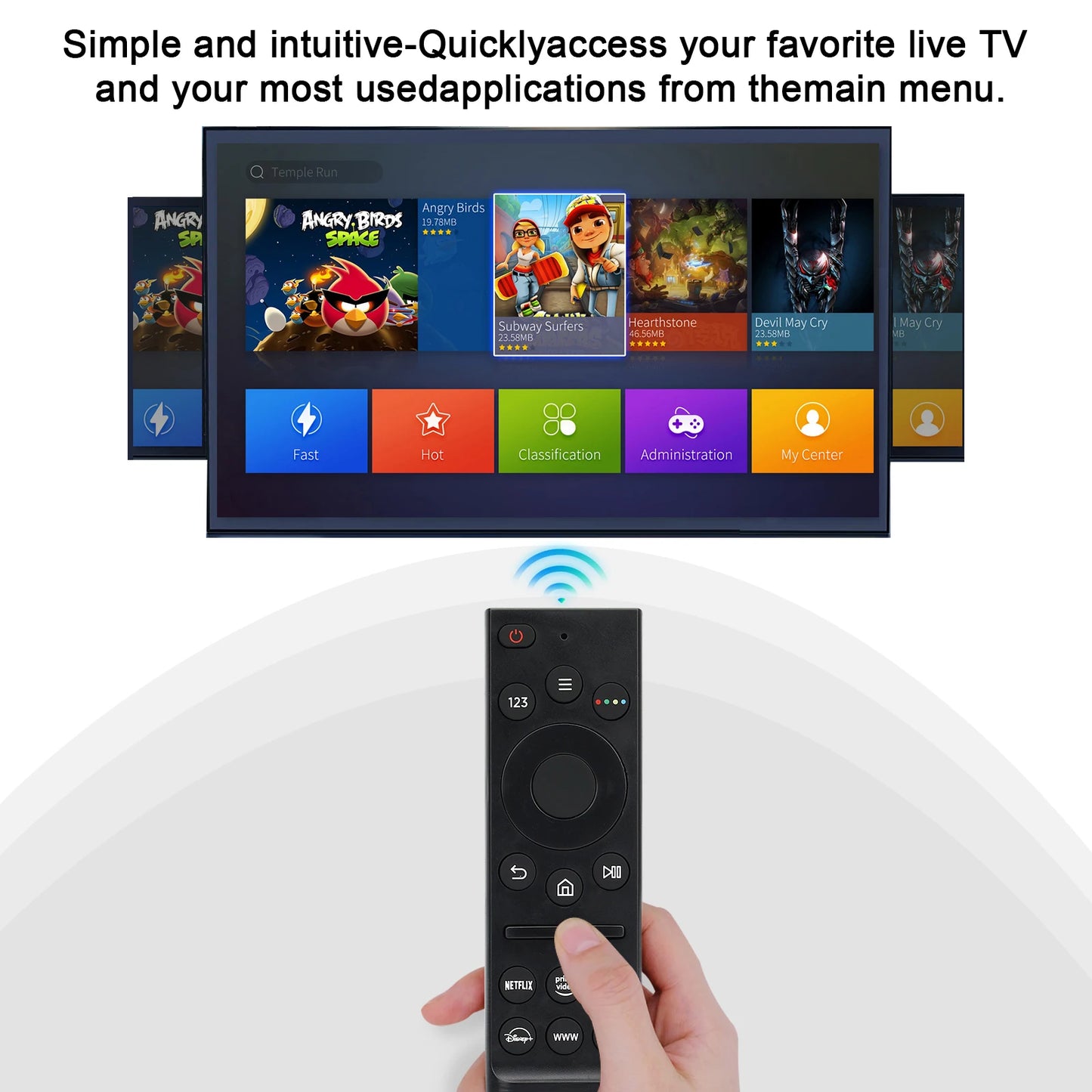 Universal Remote Control Suitable for All Samsung Tv Remote Controls, Compatible with All Samsung Smart Tvs Uhd Qled the Frame 4