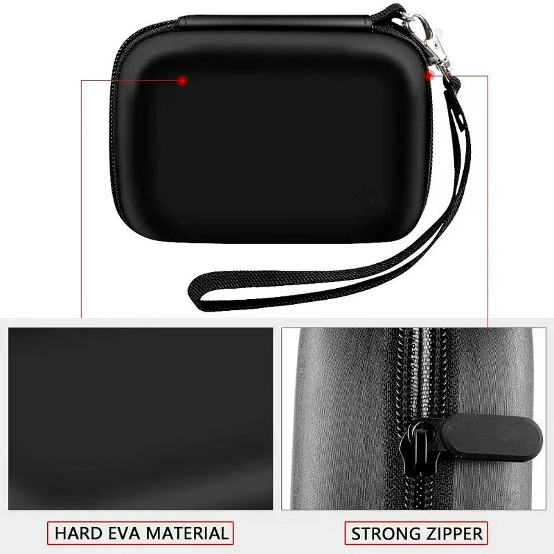 EVA Mini Camera Case Hard Shell Carrying Case Suitable for Sony Canon Fuji Samsung Ricoh Camera Case CCD Camera Storage Box