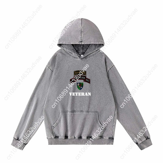 Army 75th Ranger Veteran Hoodies Retro Hooded Sweatshirt Man Woman Teenager Vintage Pullover Sweat Shirt with Customized Tops
