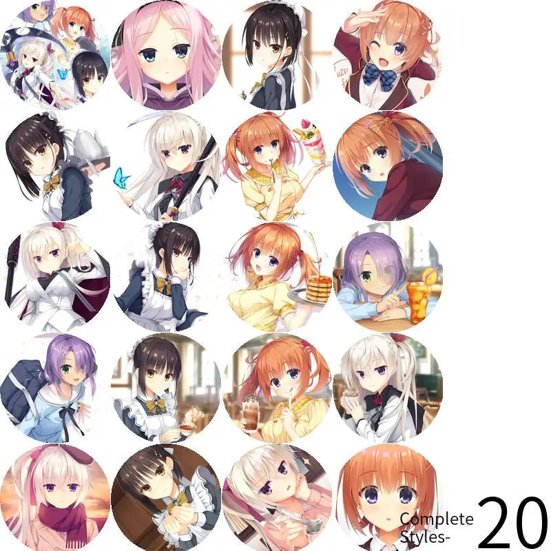 Cafe Stella and the Reapers Butterflies Game Anime Character Badge Brooch anchor Peripherals Pin Cartoon Jewelry