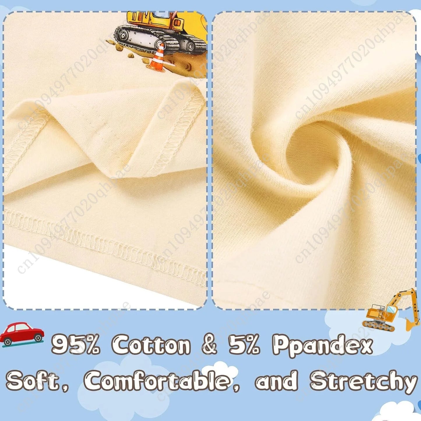 Boy Birthday Shirt 2-5 Years Cotton Themed Party T-Shirt for Birthday Celebrations & Outdoor Play