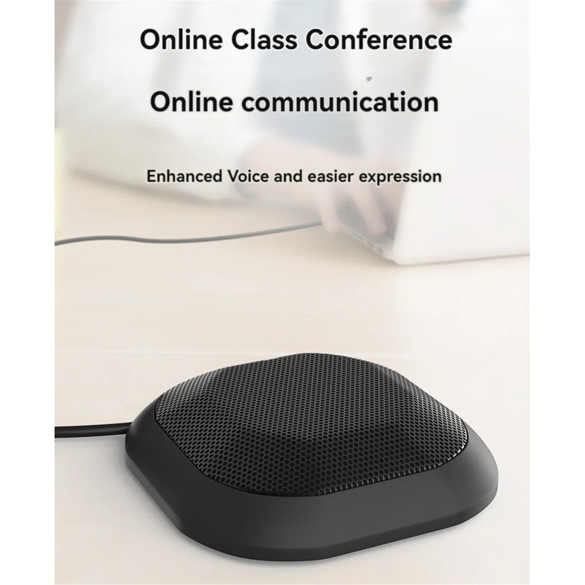 3.5mm Plug Conference Microphone 360 Omnidirectional Condenser Computer PC Mic Desktop Microphone Plug &PlayN01R