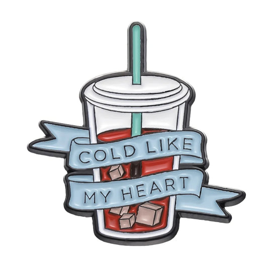 Iced Coffee Like My Heart Enamel Pin Collection Iced Coffee Til I Die Brooch Lapel Badge Coffee Addict Jewelry For Cafe Lover