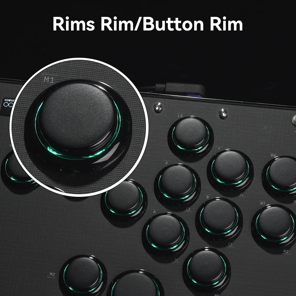 Haute42-COSMOX Leverless Controller Keyboard For PC/PS3/PS4/PS5 Switch Steam Fighting Gaming Joystick Support DIY Wallpaper